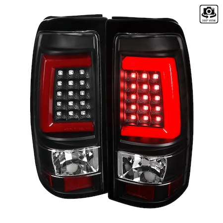 Spec-D Tuning 99-02 Chevy Silverado LED Light Bar Tail Lights LT-SIV99JRLED-G2-TM